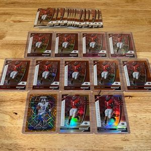 (27) 2020 Prizm Orange Pulsar DP DANDRE SWIFT Detroit Lions NFL RC LOT #/149